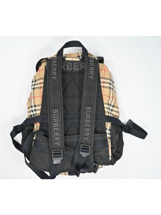 Burberry Logo Print Wilfin Backpack in Archive Beige main image 9